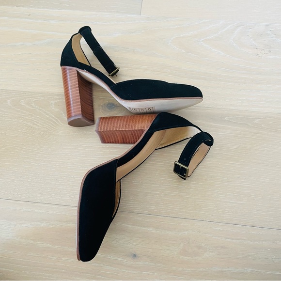 NIB Suede Collette Heel Black Soludos size 5.5 - Picture 8 of 8